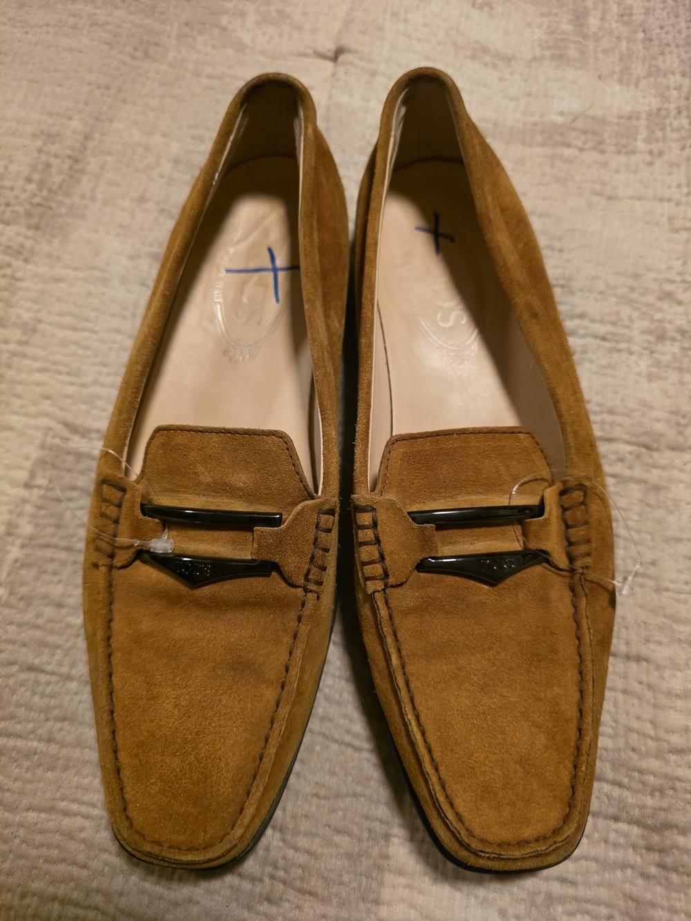 Tod's Chestnut Suede Bit Loafers